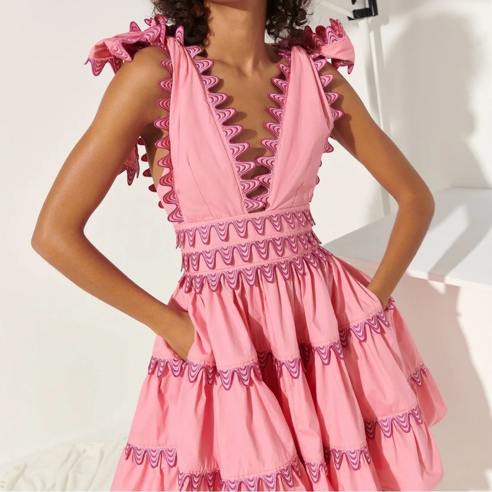 CeliaB Pink Ruffle Mini Dress - Picture 2 of 9